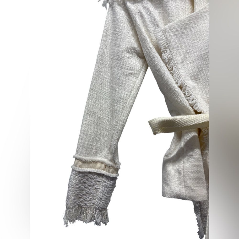 ALEXIS Evan Jacket Ivory Raffia, Like New - Picture 3 of 4
